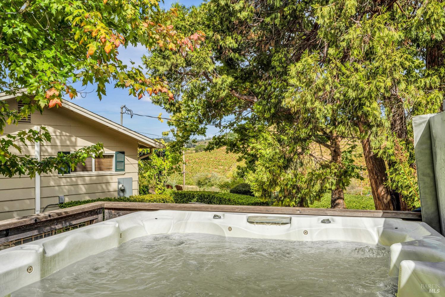1389 Canyon Road Geyserville, CA 95441 - Photo 28 of 48 a view of swimming pool with an outdoor seating