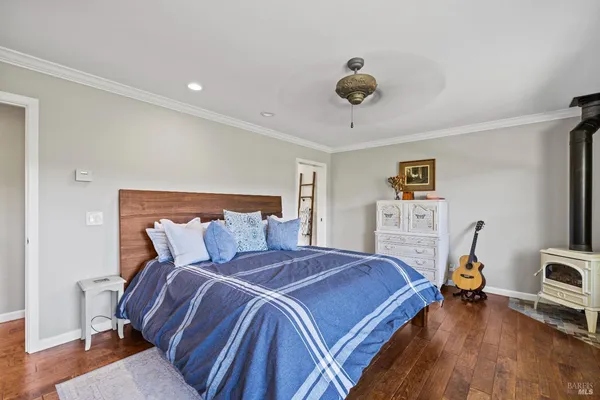 a room with table and chairs