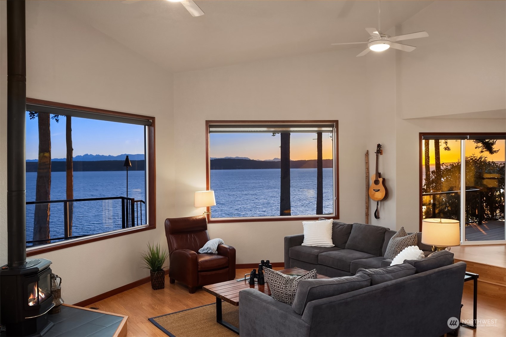 3480 Timothy Way Camano Island, WA 98282 - Photo 12 of 39 a living room with furniture and large window