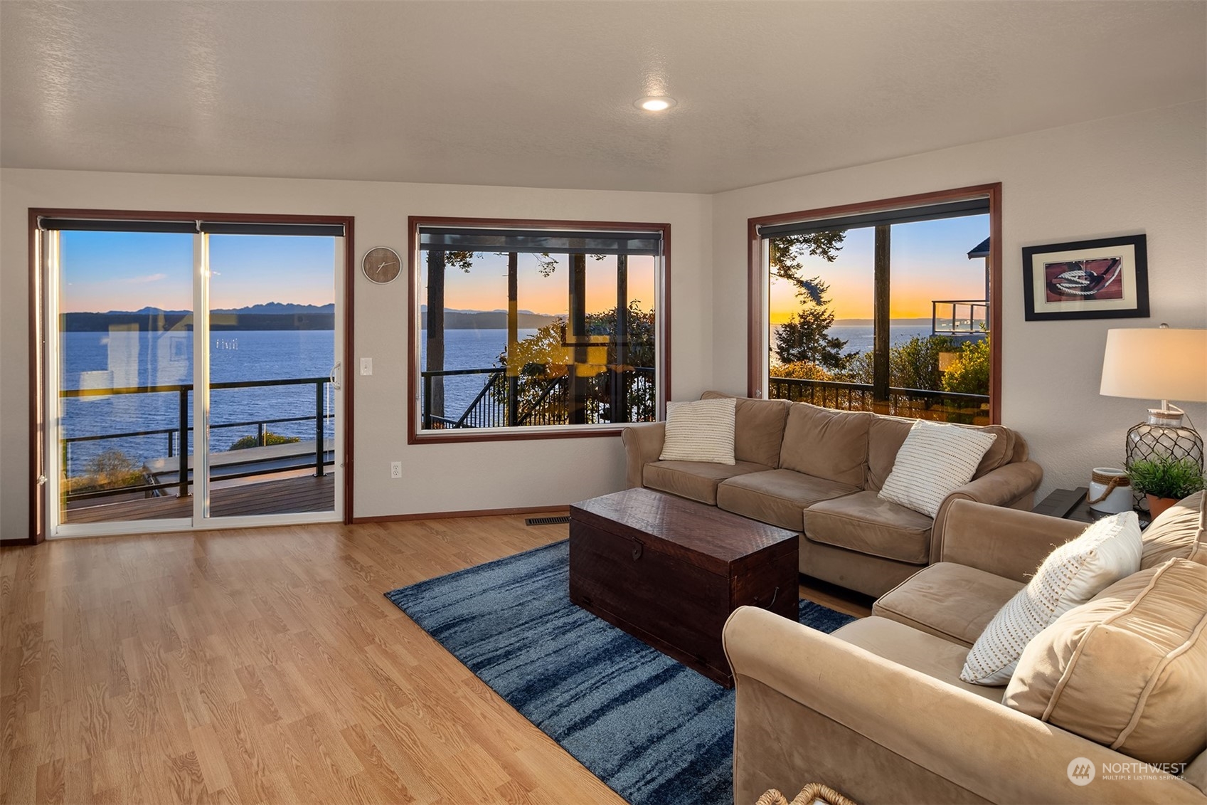 3480 Timothy Way Camano Island, WA 98282 - Photo 13 of 39 a living room with furniture and a large window