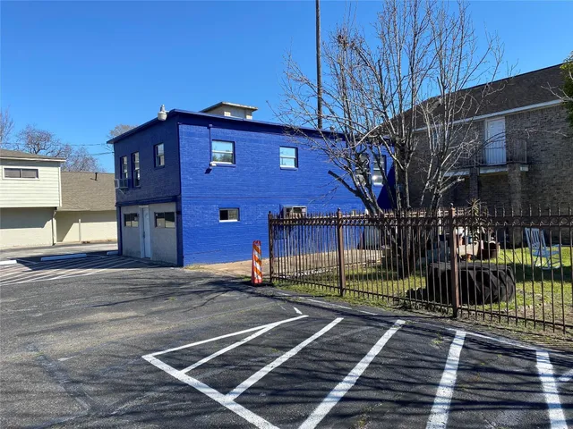 a big house with large windows