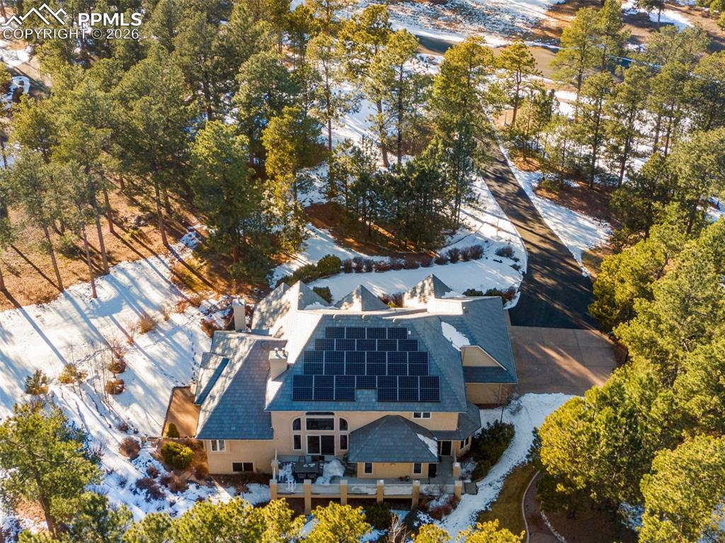 16075 Winding Trail Road Colorado Springs, CO 80908 - Photo 3 of 42 a front view of house with yard