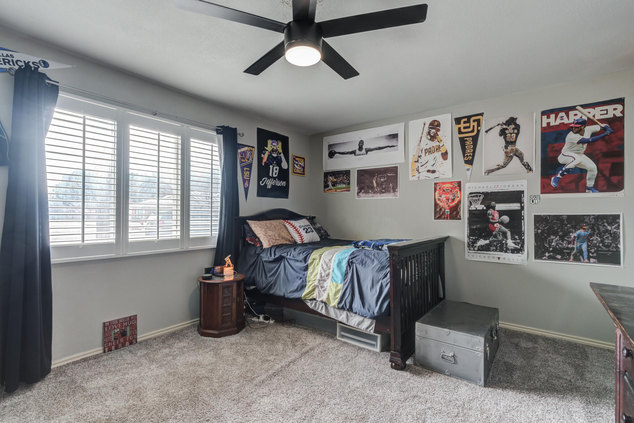 3410 76th Street Lubbock, TX 79423 - Photo 28 of 38 a bedroom with furniture and a window