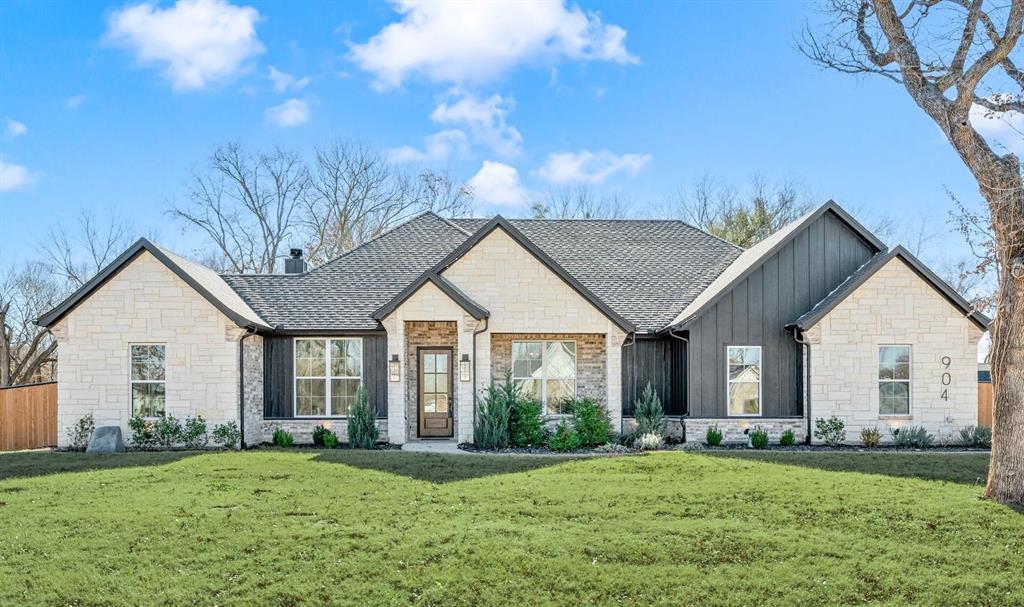904 Taylor Branch Springtown, TX 76082 - Photo 1 of 1 Gorgeous modern farmhouse featuring large front yard and lovely landscaping