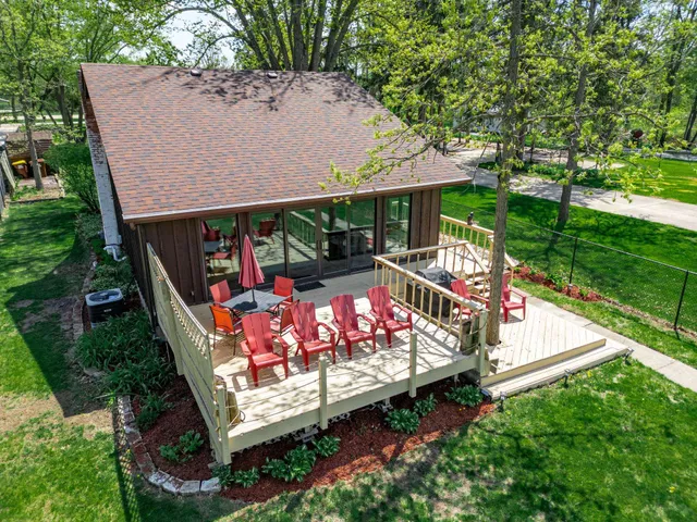a lake view with a mountain view