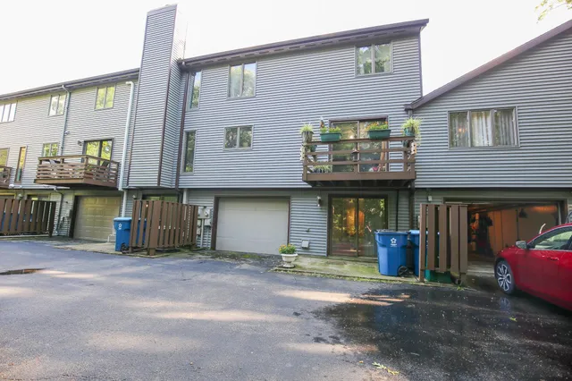 a view of a house with many windows
