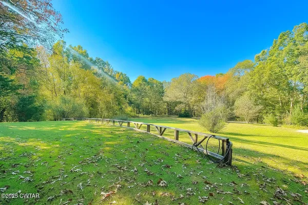 a view of an outdoor space and deck