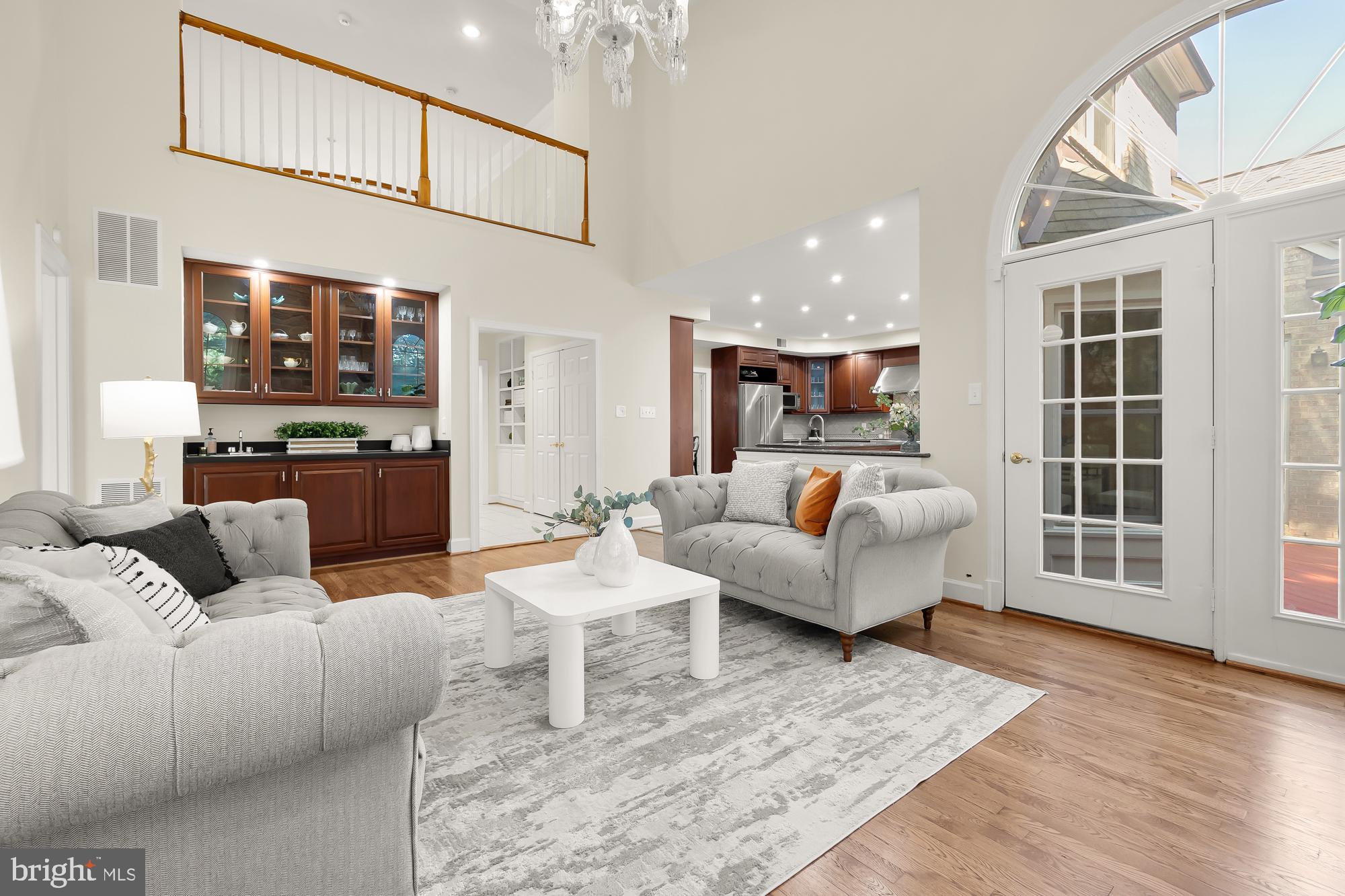 8909 Bells Mill Road Potomac, MD 20854 - Photo 15 of 71 Great room with mezzanine