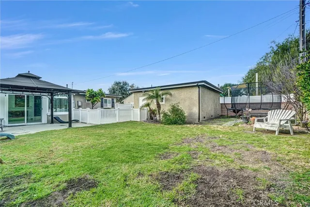 a house view with a garden space