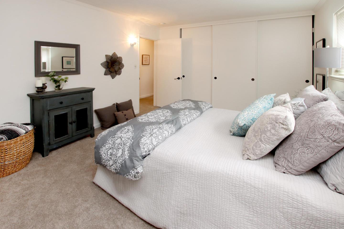 3005 Granite Creek Road Scotts Valley, CA 95066 - Photo 18 of 26 a bedroom with a bed and a couch