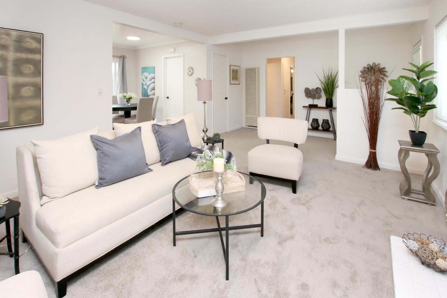 3005 Granite Creek Road Scotts Valley, CA 95066 - Photo 4 of 26 a living room with furniture and a potted plant