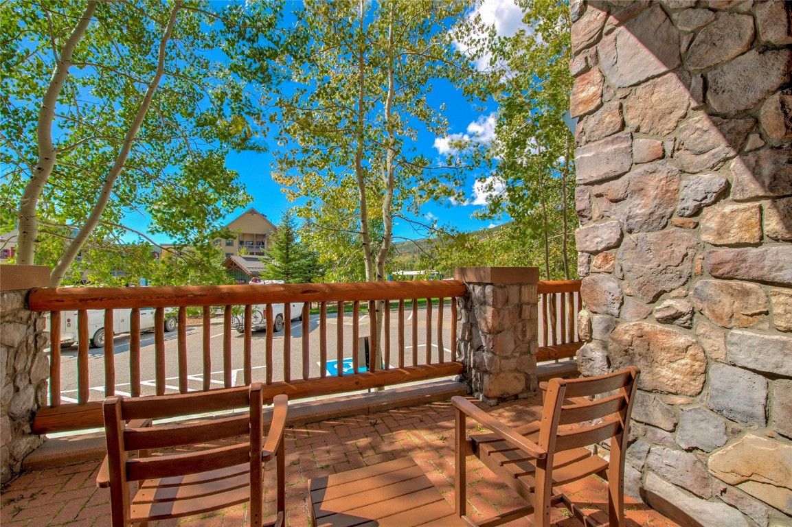100 Dercum Square, Unit 8380 Keystone, CO 80435 - Photo 28 of 35 a view of a bench in the roof deck