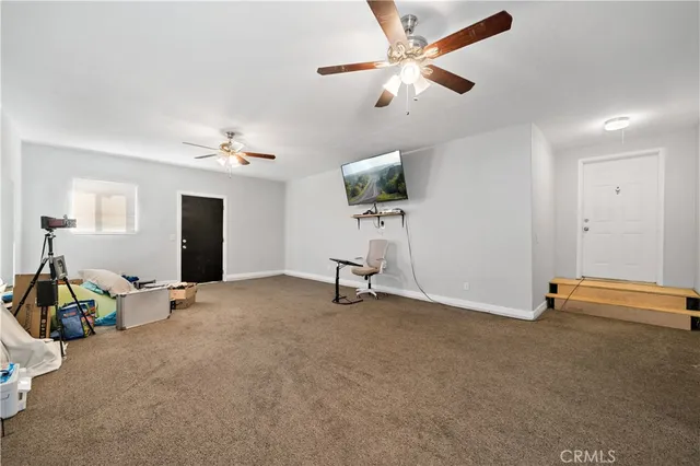 a view of a terrace with chairs