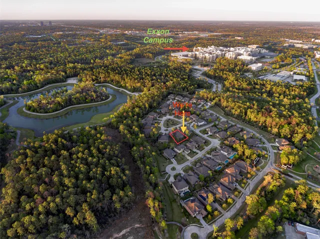 an aerial view of a city