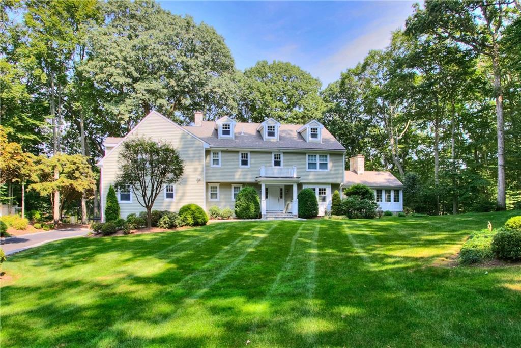 8 Pioneer Road Westport, CT 06880 - Photo 1 of 1 Sweeping lawn set back at the end of the cul-de-sac.