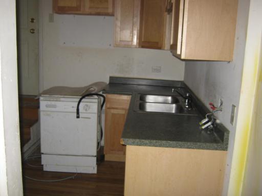 8142 South Drexel Avenue, Unit G Chicago, IL 60619 - Photo 8 of 11 a kitchen with a refrigerator and a sink