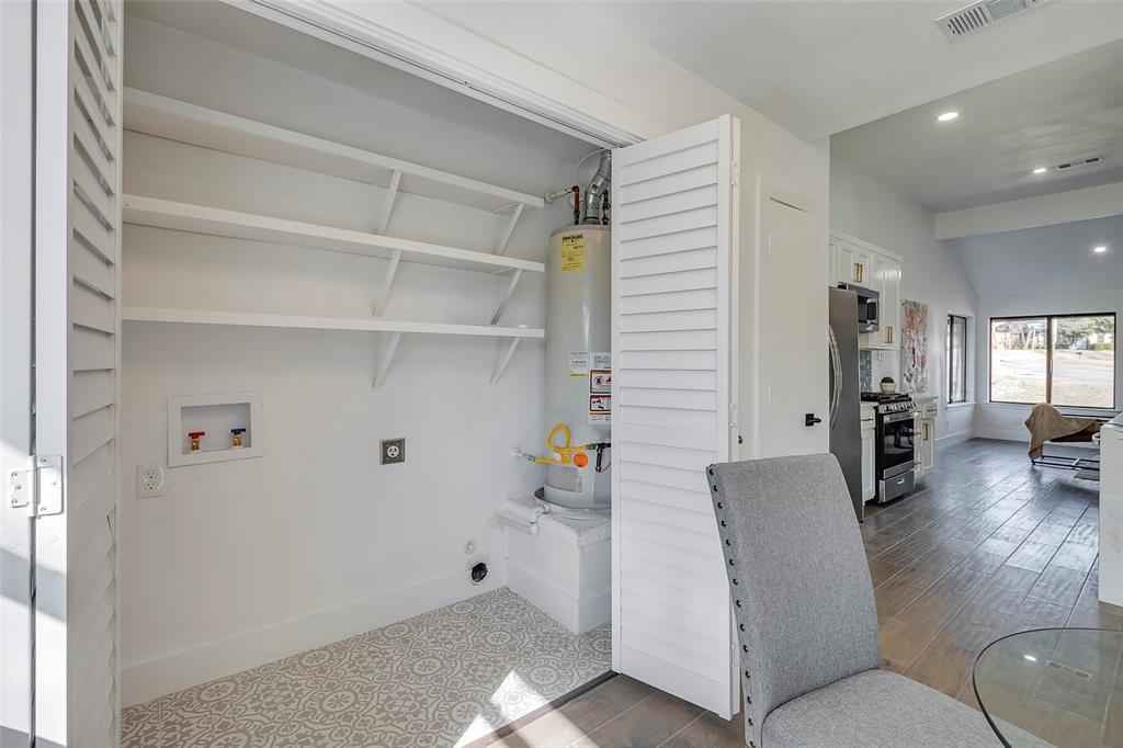 5607 Emrose Circle Dallas, TX 75227 - Photo 12 of 25 a living room with furniture and a wooden floor