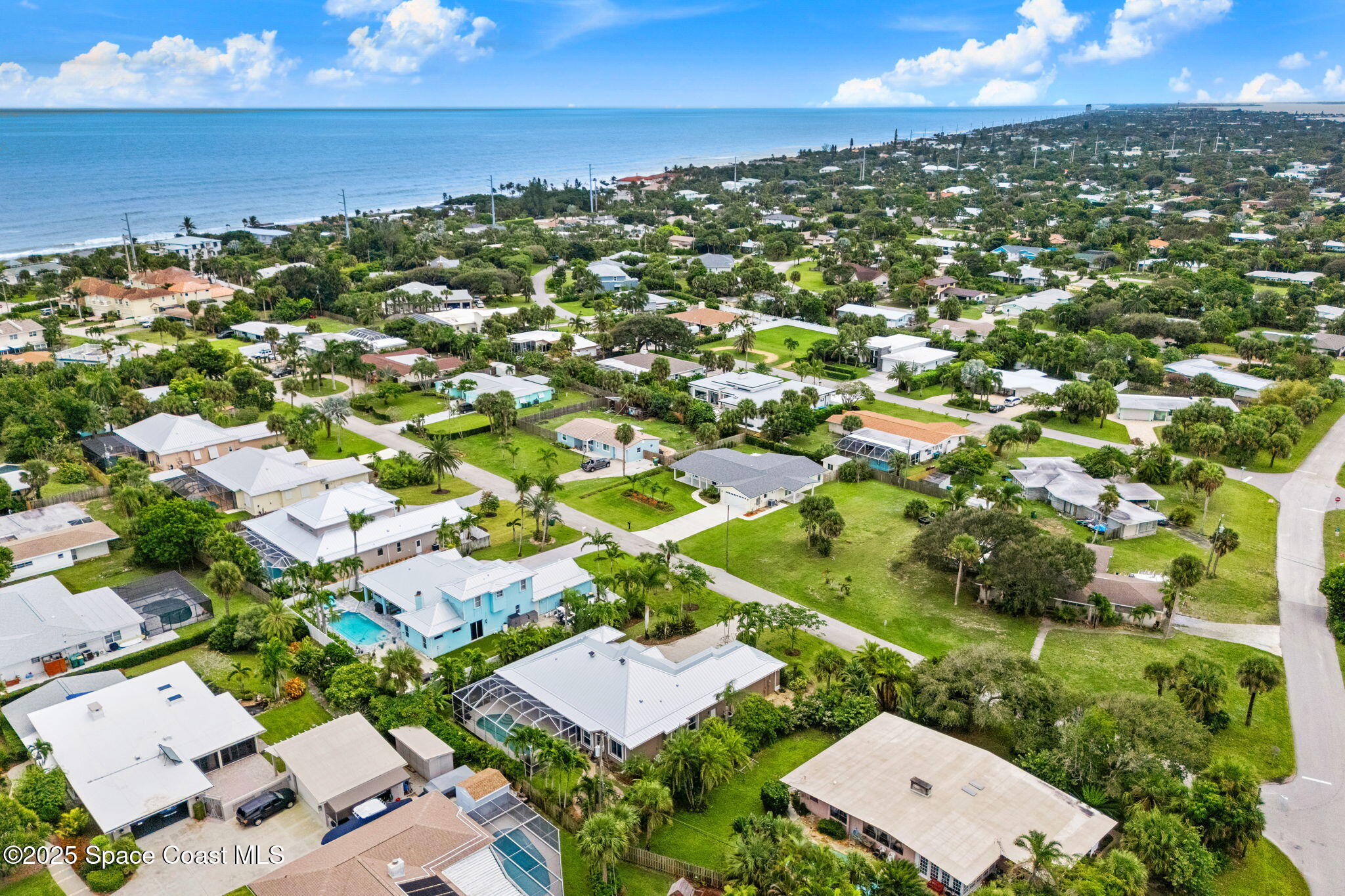 162 Miami Avenue Indialantic, FL 32903 - Photo 43 of 49 an aerial view of residential houses with outdoor space