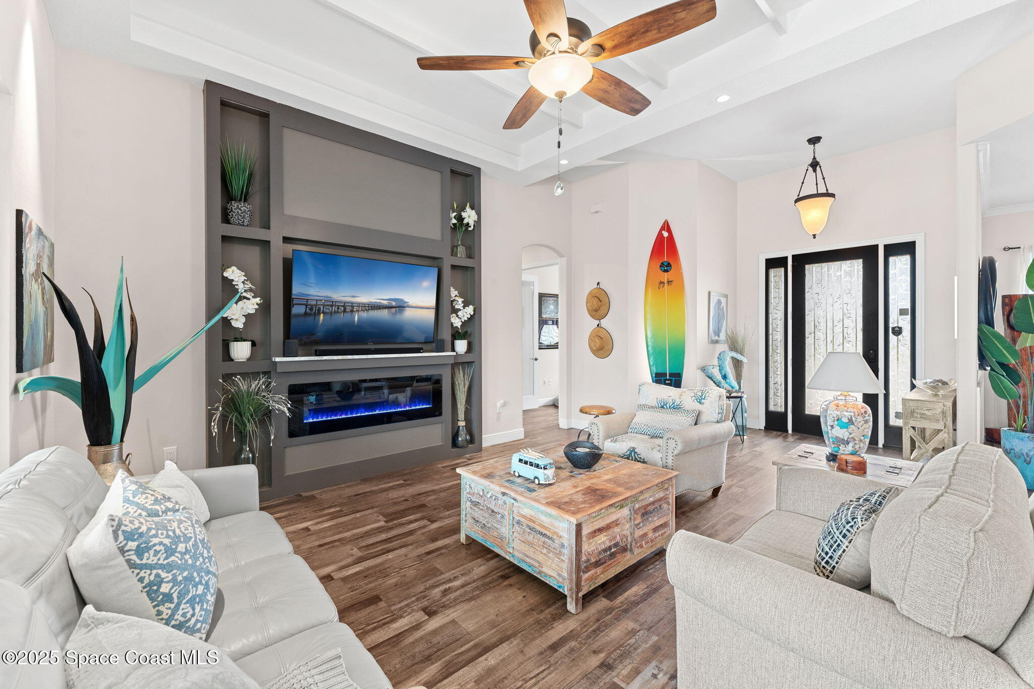 162 Miami Avenue Indialantic, FL 32903 - Photo 7 of 49 a living room with furniture and a flat screen tv