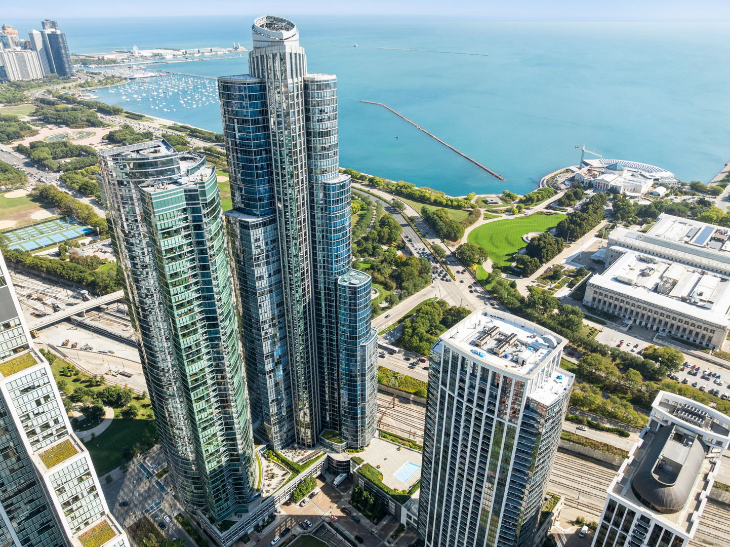 1235 South Prairie Avenue, Unit 2506 Chicago, IL 60605 - Photo 2 of 32 a view of a balcony with chairs