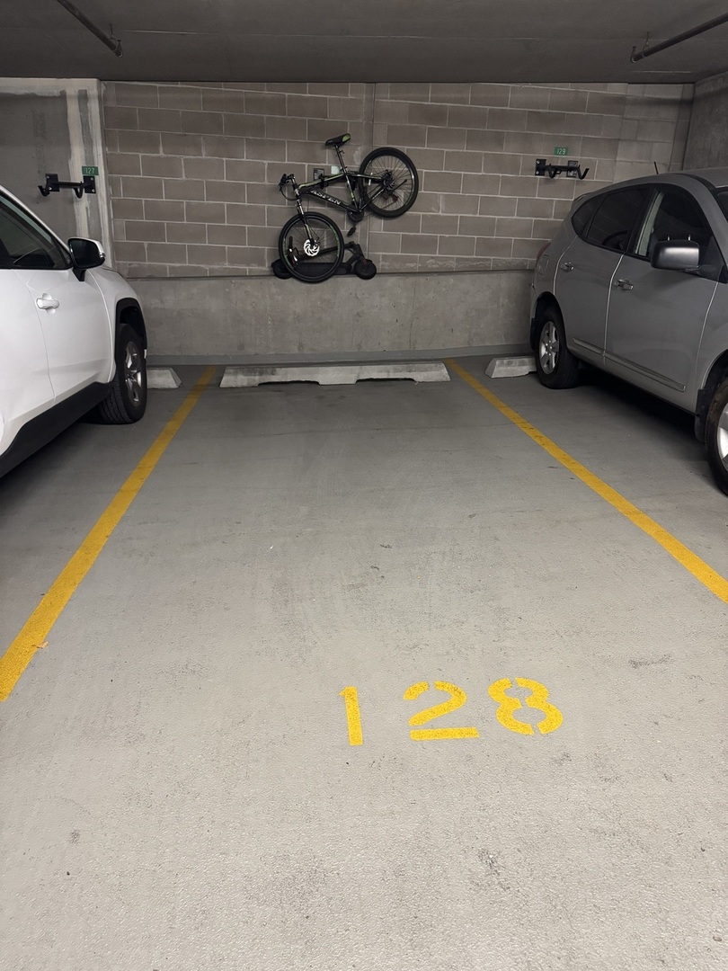 1235 South Prairie Avenue, Unit 2506 Chicago, IL 60605 - Photo 31 of 32 a view of a garage with rack and bicycle