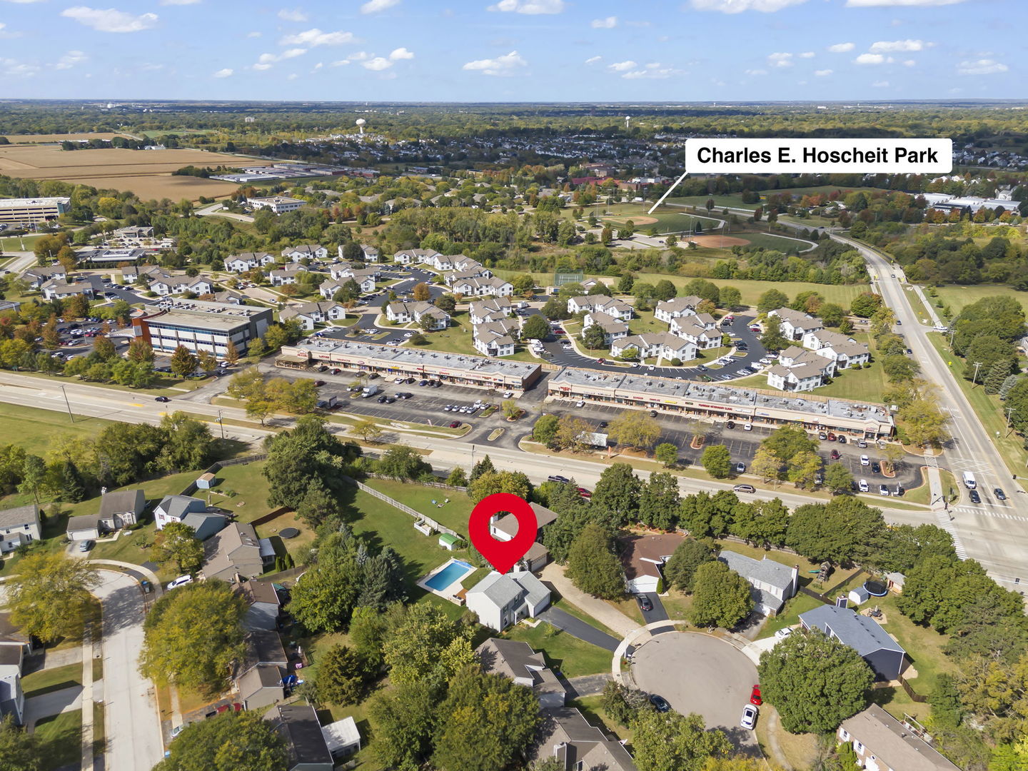 2235 Highfield Court Aurora, IL 60504 - Photo 27 of 31 an aerial view of residential houses with outdoor space