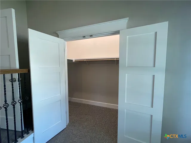 a view of closet area