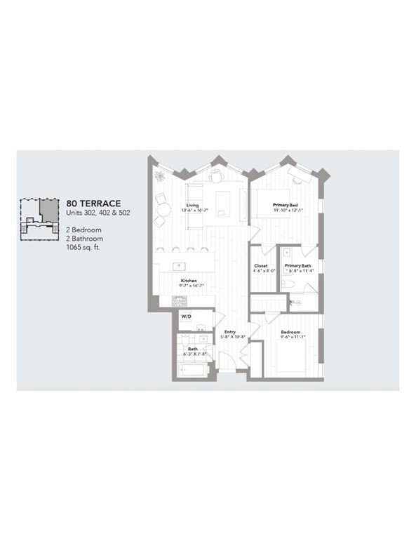 80 Terrace Street, Unit 302 Boston, MA 02120 - Photo 18 of 18 a picture of a floor plan