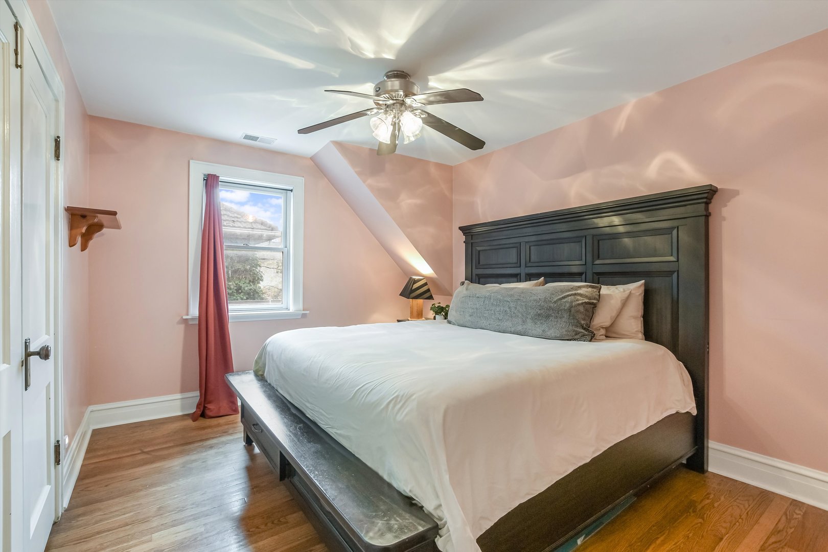 230 Wisner Street Park Ridge, IL 60068 - Photo 29 of 43 a bedroom with a bed and a ceiling fan