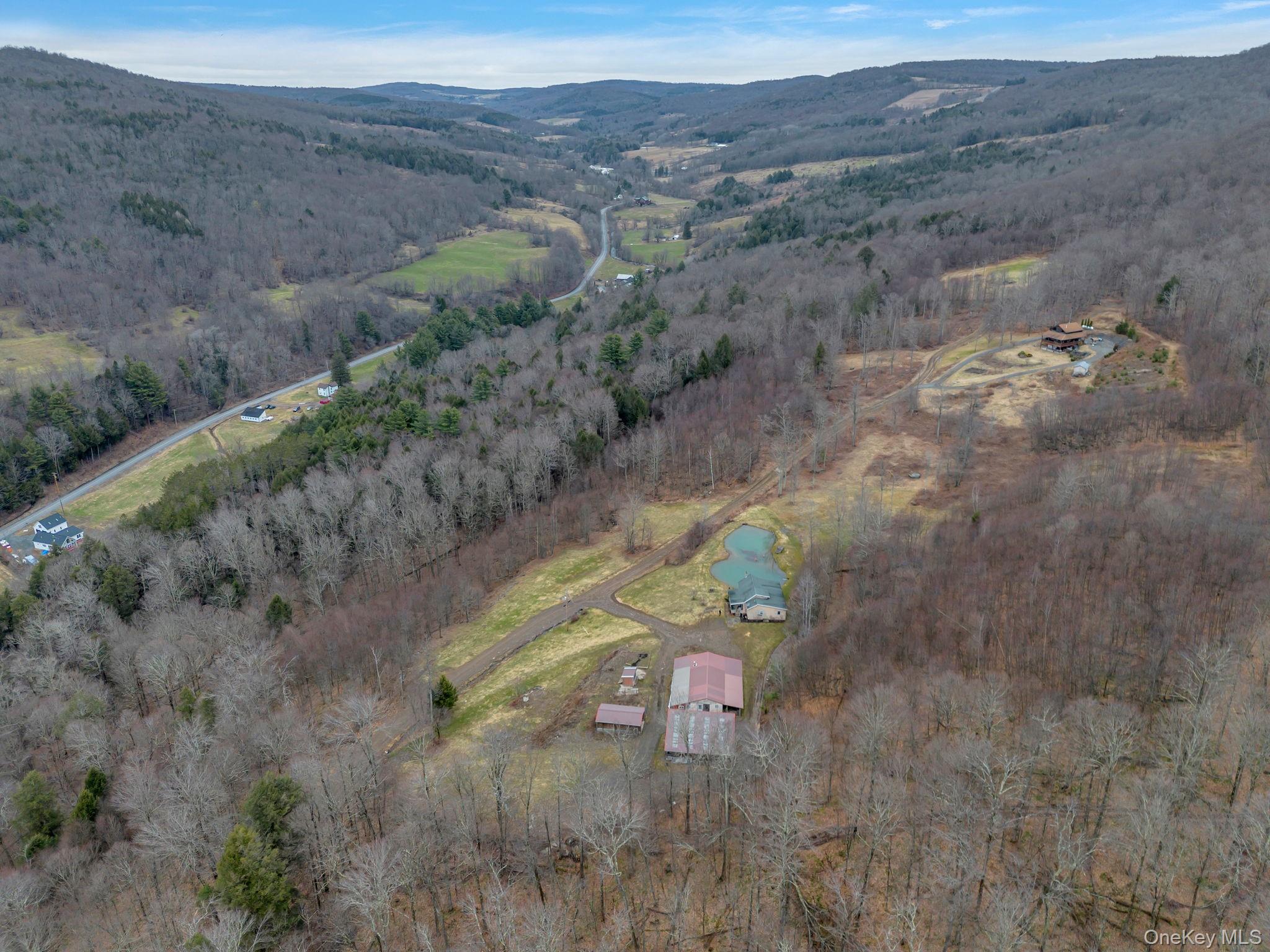 540 Lewis Road Walton, NY 13856 - Photo 4 of 40 Overhead of property with mountain views