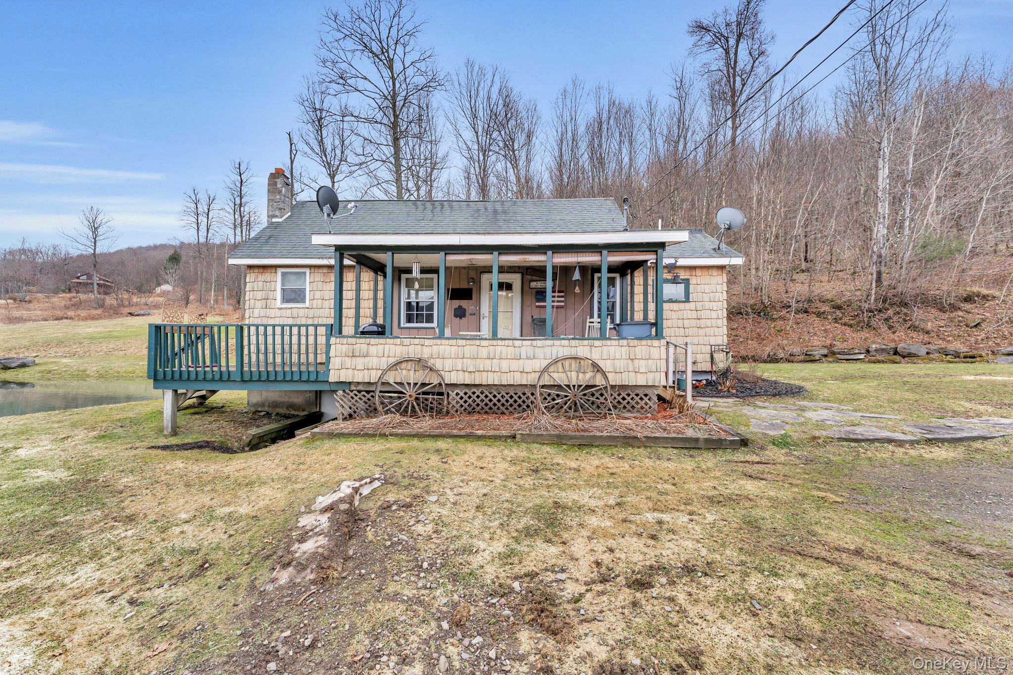540 Lewis Road Walton, NY 13856 - Photo 6 of 40 Front of Cabin showing 8x30 front porch