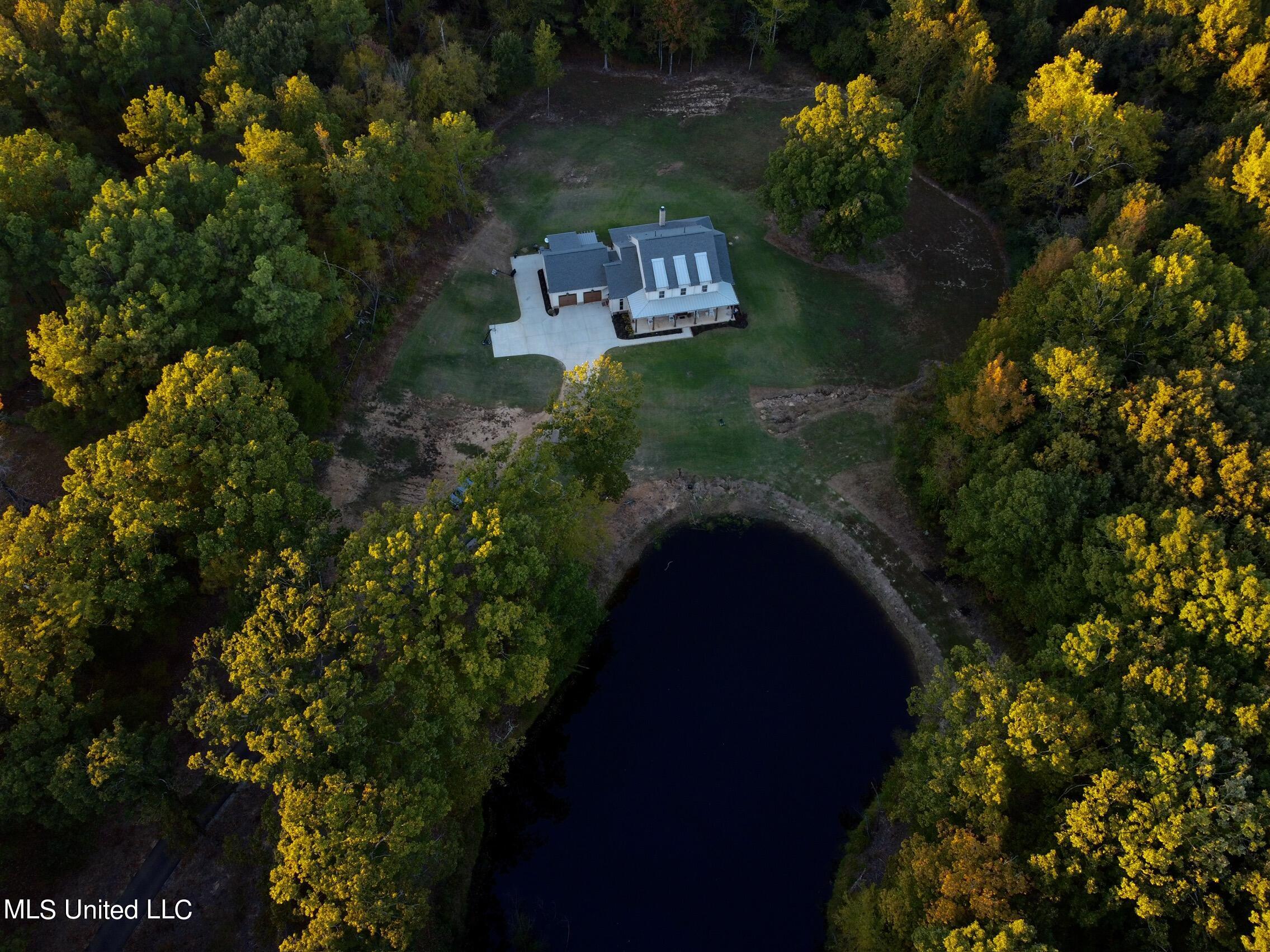 8380 Bethel Road Olive Branch, MS 38654 - Photo 32 of 36 Drone pond