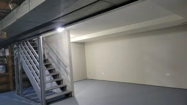 a view of an entryway with staircase