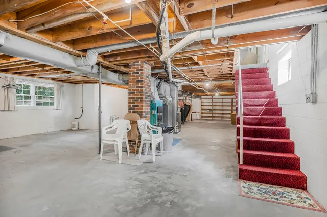 a view of storage and utility room