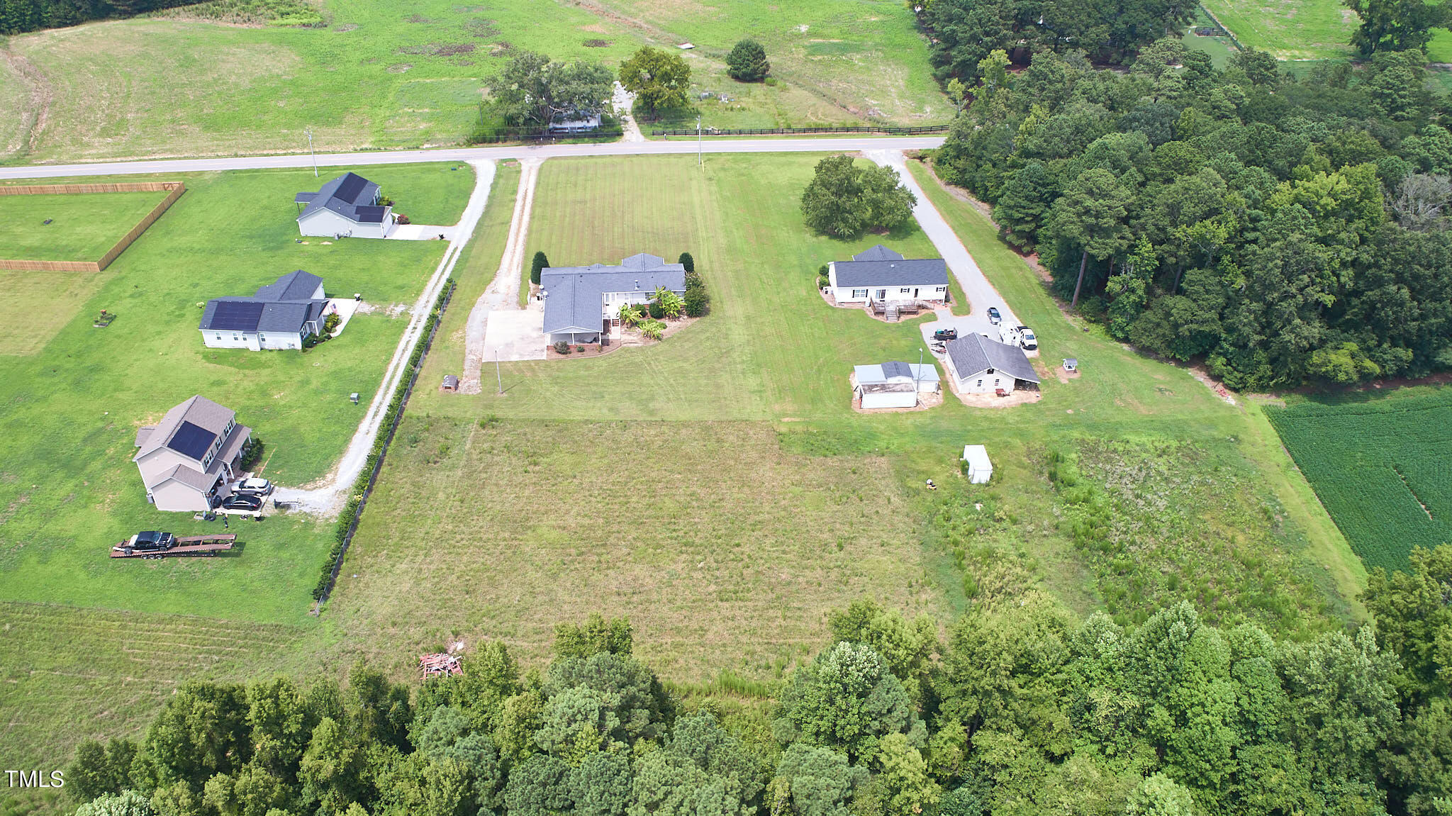 1620 Batten Farm Road Selma, NC 27576 - Photo 16 of 40 1620 Batten Farm - Back drone high