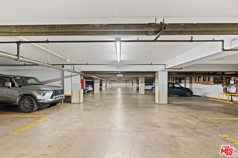 a view of parking garage