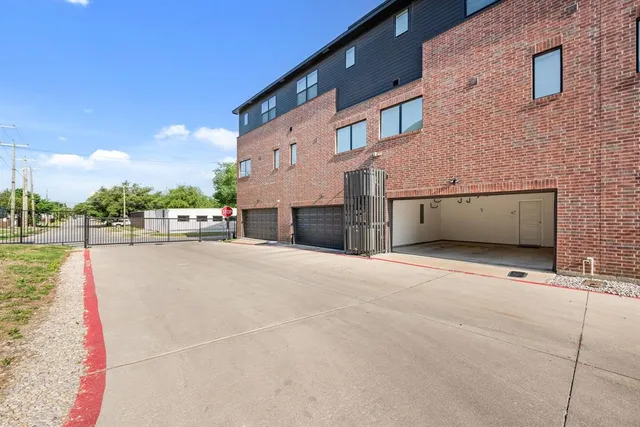 a view of a building with a road
