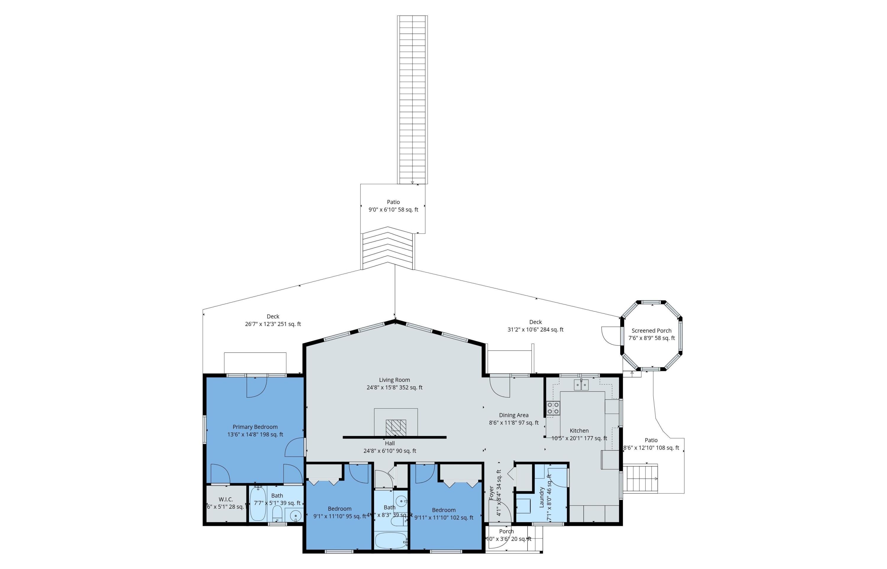 620 Warren Woods Road Galien, MI 49113 - Photo 70 of 71 Main Level floorplan MIX