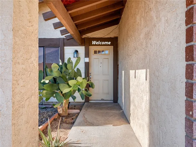 a glass door with yard