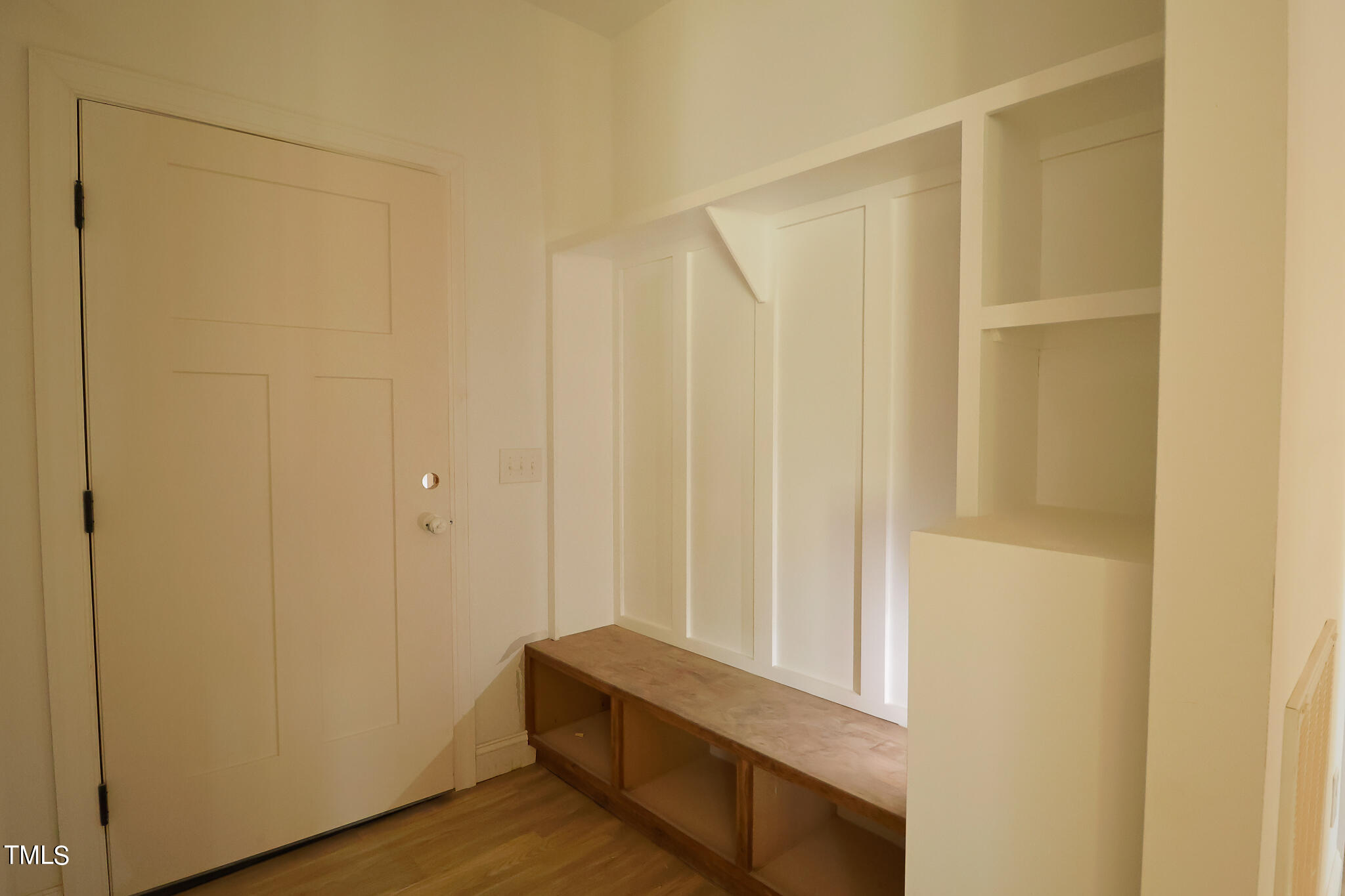 9550 Meredith Drive Rougemont, NC 27572 - Photo 11 of 32 a view of front door and wooden floor