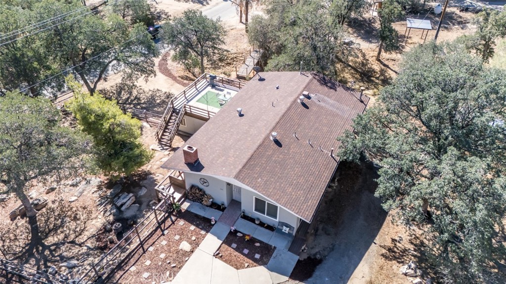 245 Mountain Shadow Road Wofford Heights, CA 93285 - Photo 62 of 72 an aerial view of a house with a yard