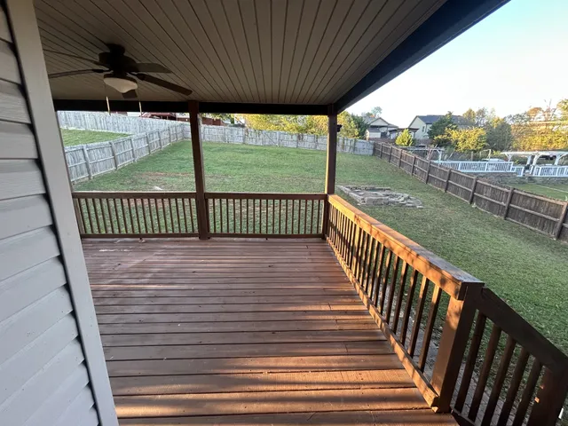 a view of outdoor space with deck