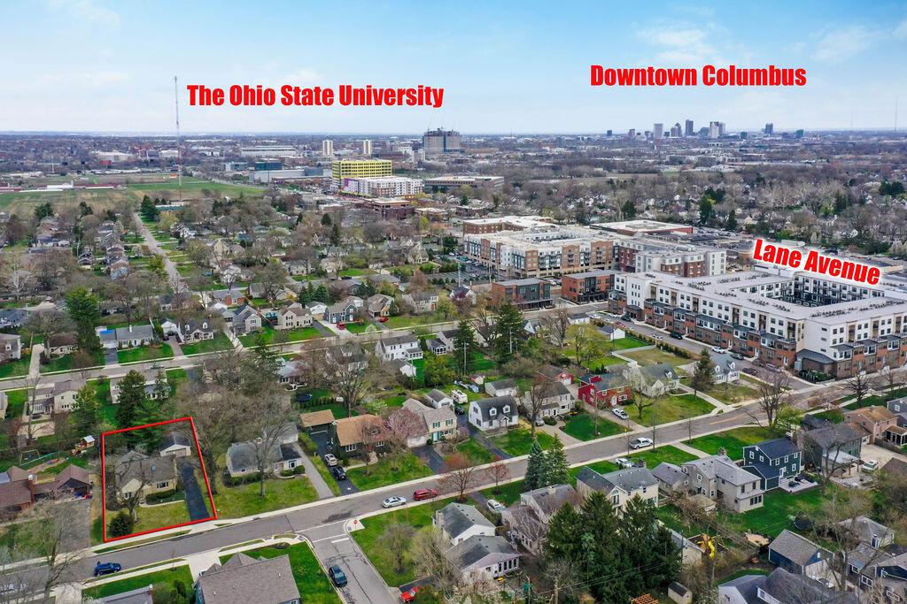 2584 Chester Road Columbus, OH 43221 - Photo 45 of 49 Aerial photo showing proximity to Ohio state and downtown