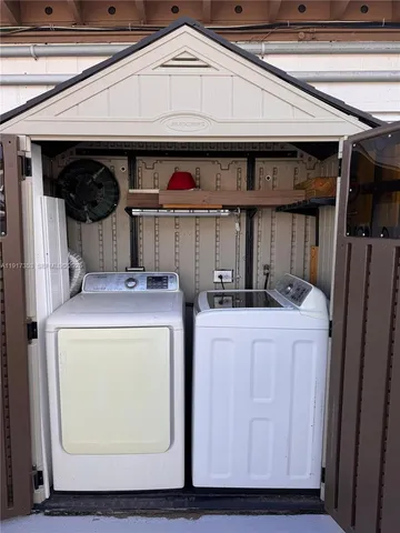 a room with storage and utility