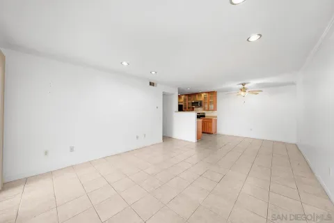 a view of a kitchen with a sink