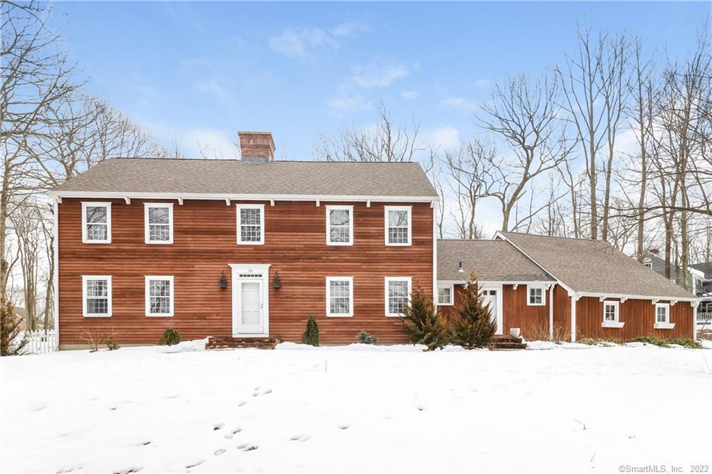 55 Melissa Lane Prospect, CT 06712 - Photo 1 of 1 a front view of a house with a yard covered in snow