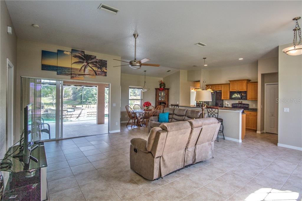 Inside front door in great room