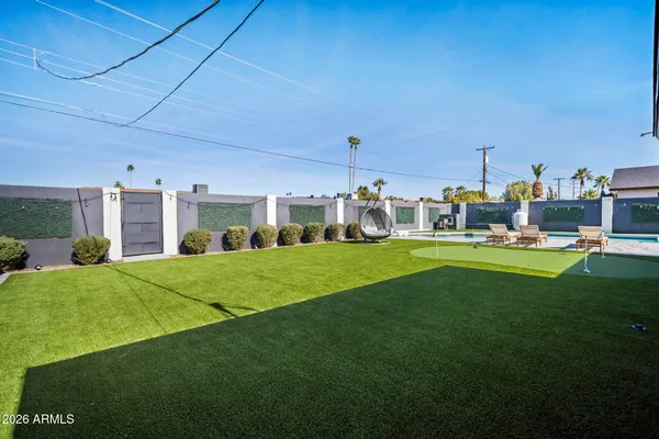 a house view with outdoor space