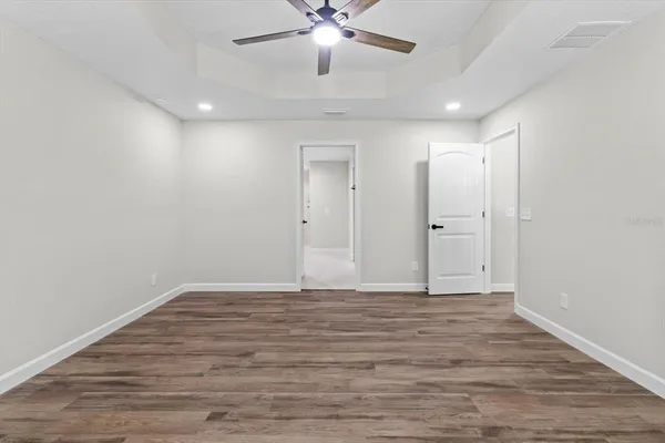 a view of a room with an empty space