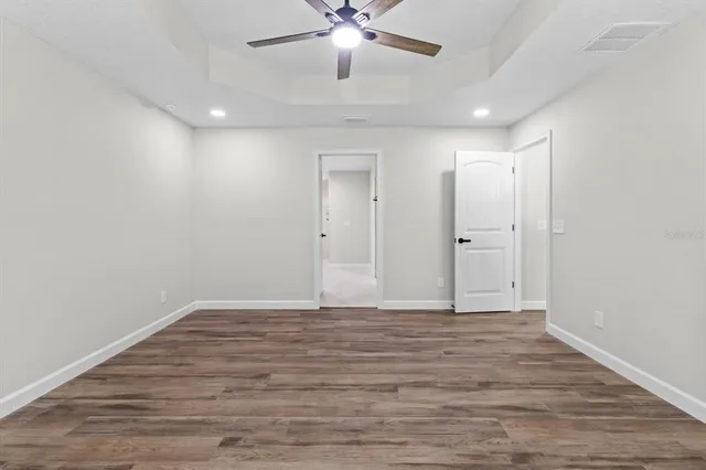 a view of a room with an empty space